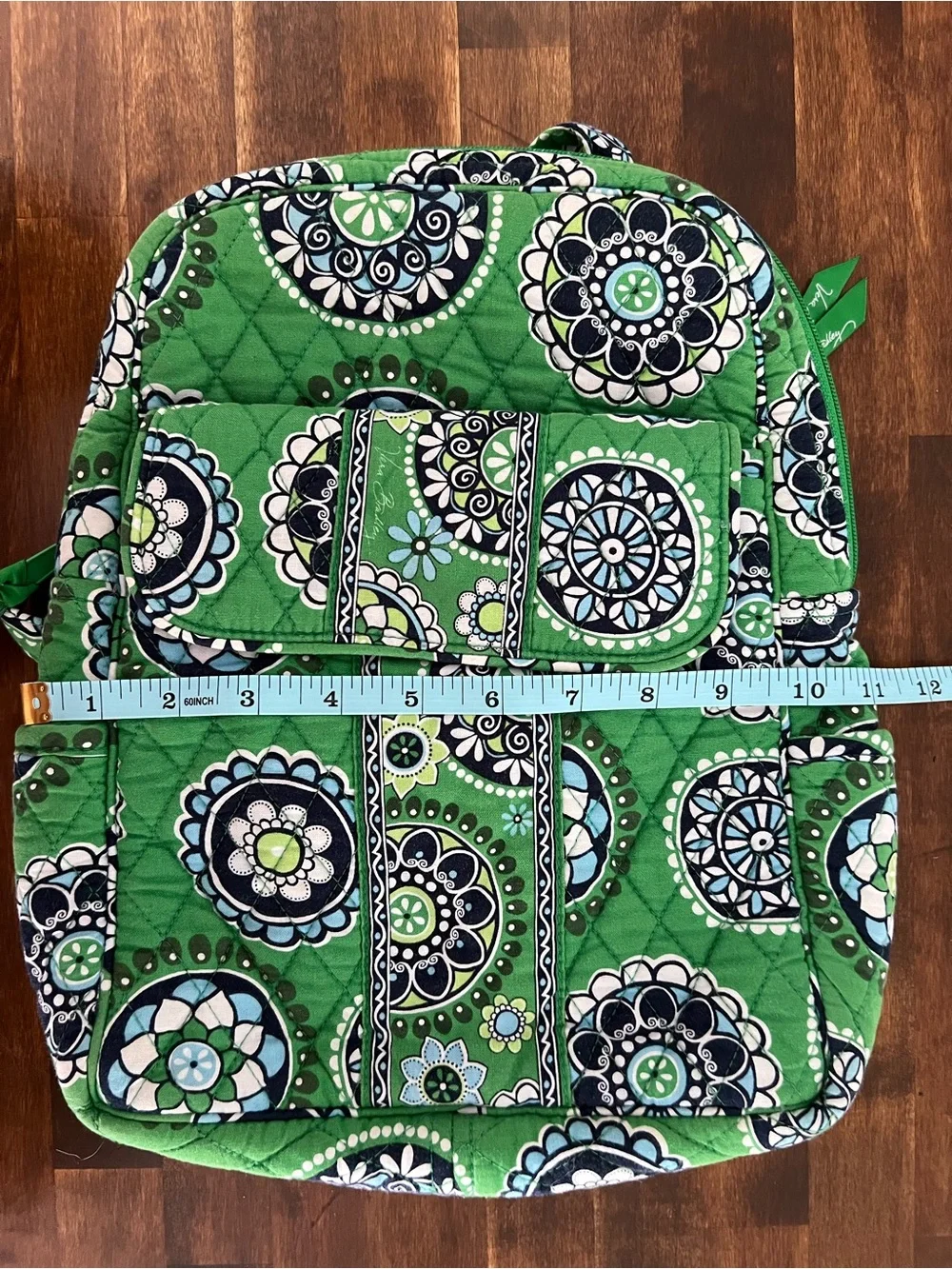 Vera Bradley Cupcake Green Quilted Small Backpack